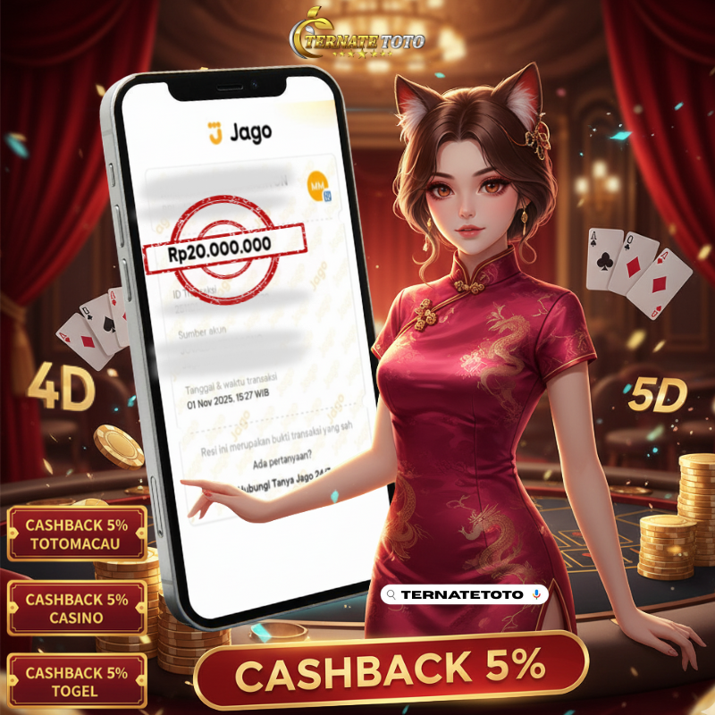 TERNATETOTO - MENANG BACCARAT GAMES  Rp.20,000,000,-