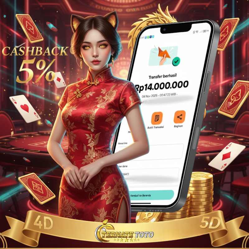 TERNATETOTO - MENANG CASINO GAMES BACCARAT Rp.14,000,000,-
