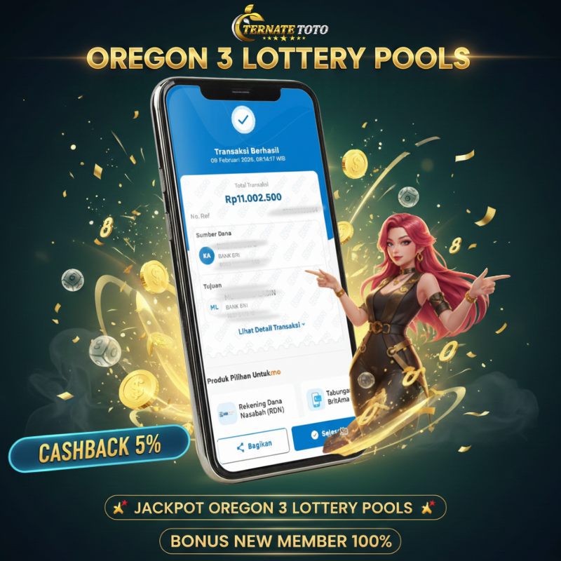 TERNATETOTO - MENANG OREGON 03 POOLS Rp. 11.000.000,