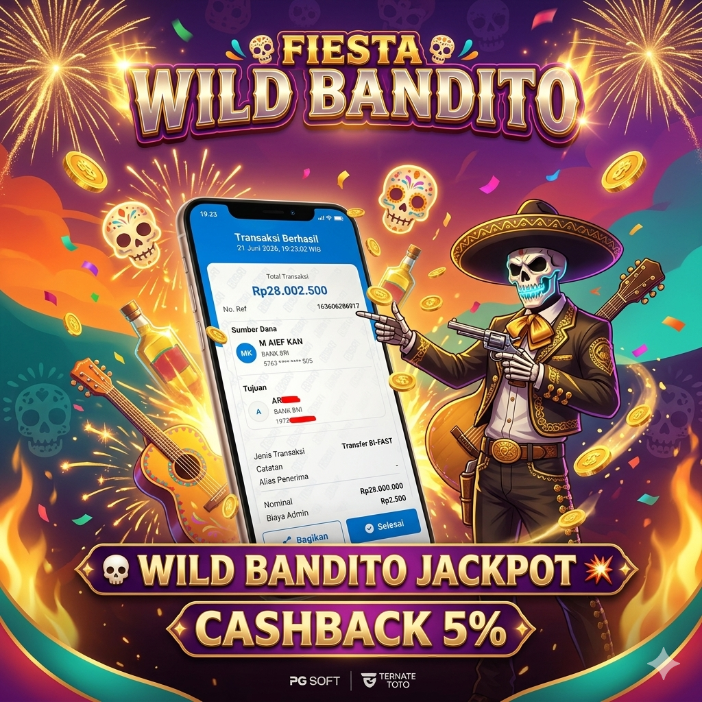 TERNATETOTO - JACKPOT WILD BANDITO Rp. 28,000,000,-