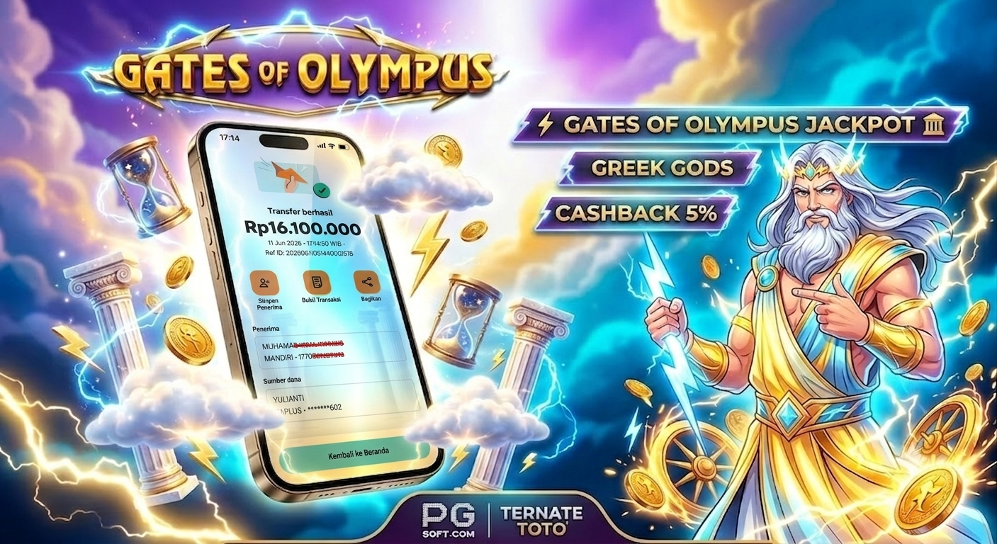 TERNATETOTO - JACKPOT GATES OF OLYMPUS Rp.16,100,000,-